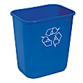 Highmark™ Recycling Bin, 3.25 Gallons, Blue 1 thumbnail image