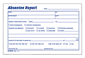 TOPS® Absentee Report, 6" x 4", Pack Of 100