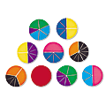 Learning Resources® Rainbow Fraction® Deluxe Circles, Ages 6-12, Set of 9 1 thumbnail image
