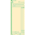 TOPS Full Day Time Cards - 3 3/8" x 8 1/4" Sheet Size - Manila Sheet(s) - Green Print Color - 100 / Pack 1 thumbnail image