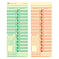 TOPS® Time Cards (Replaces Original Card CH107-2), Numbered Days, 2-Sided, 9" x 3 1/2", Box Of 500