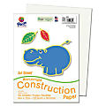 SunWorks® Construction Paper, 9" x 12", White, Pack Of 50