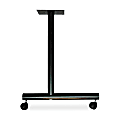 Lorell® C-Leg Training Table Base, Casters, Black, Pack of 2 1 thumbnail image