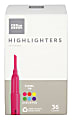 Office Depot® Brand Pen-Style Highlighters, Chisel Tip, 100% Recycled, Assorted Colors, Pack Of 36