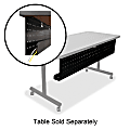 Lorell® Rectangular Training Table Modesty Panel, For 48"W Table, Black