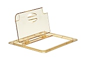 Cambro H-Pan High-Heat GN 1/2 Notched FlipLids, Amber, Set Of 6 Lids 1 thumbnail image