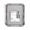 U Brands® Mesh Locker Shelf Organizer, 12"H x 10"W x 11"D, Dusty Black 1 thumbnail image