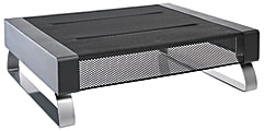 Rolodex® Mesh Workspace Monitor Stand, Black/Silver 1 thumbnail image