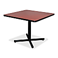 Lorell Hospitality Breakroom Table Top - Square Top - 36" Table Top Length x 36" Table Top Width x 1.25" Table Top Thickness - Assembly Required