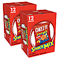 Cheez-It Crackers Snack Mix Tray, 0.75 Oz, 12 Pouches Per Box, Pack Of 2 Boxes