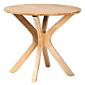 Baxton Studio Kenji Modern Finished Wood Round Dining Table, 29-15/16"H x 35-5/16"W x 34-5/16"D, Natural Brown
