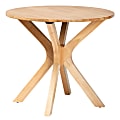 Baxton Studio Kenji Modern Finished Wood Round Dining Table, 29-15/16"H x 35-5/16"W x 34-5/16"D, Natural Brown 1 thumbnail image