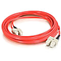 C2G-2m SC-SC 62.5/125 OM1 Duplex Multimode PVC Fiber Optic Cable - Red - Fiber Optic for Network Device - SC Male - SC Male - 62.5/125 - Duplex Multimode - OM1 - 2m - Red