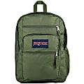 JanSport Big Student Backpack With 15” Laptop Pocket, 55% Recycled, Cargo Green 1 thumbnail image