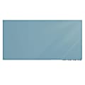 Ghent Aria Low Profile Magnetic Dry-Erase Whiteboard, Glass, 36” x 60”, Denim