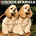 2024 Willow Creek Press Animals Monthly Wall Calendar, 12" x 12", Just Cocker Spaniels, January To December