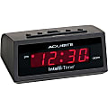 AcuRite 5-inch Intelli-Time Alarm Clock - Digital - Electric - LCD 1 thumbnail image