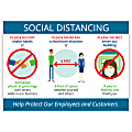 ComplyRight™ Social Distancing Guidelines Poster, English, 14" x 10" 1 thumbnail image