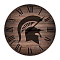Imperial NCAA Rustic Wall Clock, 16”, Michigan State University