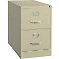 Lorell® Fortress 26-1/2"D Vertical 2-Drawer Legal-Size File Cabinet, Putty 1 thumbnail image