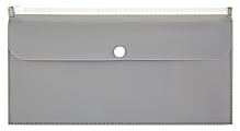Office Depot® Brand 2-Pocket Envelope, 1-1/4" Expansion, Check Size, Gray