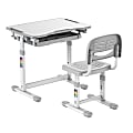Mount-It! MI-10201 Kid's Desk And Chair Set, Gray 1 thumbnail image