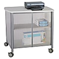 Safco® Impromptu Machine Stand, Deluxe With Doors, 30 3/4"H x 34 3/4"W x 25 1/2"D, Gray