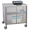 Safco® Impromptu Machine Stand, Deluxe With Doors, 30 3/4"H x 34 3/4"W x 25 1/2"D, Gray 1 thumbnail image