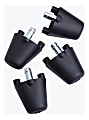 Gaiam Leg Extenders For Balance Ball Chairs, Black, Pack Of 4 1 thumbnail image