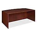 Lorell® Essentials 72"W Bow-Front Shell Computer Desk, Mahogany 1 thumbnail image