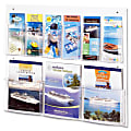 Safco Nine Compartment Magazine/Pamphlet Display - 9 Compartment(s) - Compartment Size : 7"x2"x9.12" - 5666CL 1 thumbnail image