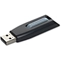 Verbatim® Store 'n' Go™ V3 USB 3.0 Drive, 128GB, Black/Gray