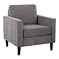 LumiSource Wendy Contemporary Accent Chair, Black/Gray