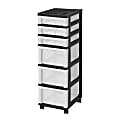 Iris Mini Chest, 6 Drawers, 67 Qt, Black 1 thumbnail image