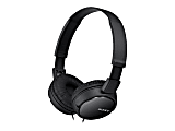 Sony Wired On Ear Headphones Black MDRZX110BLK - Office Depot