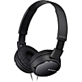 Sony Wired On Ear Headphones Black MDRZX110BLK - Office Depot