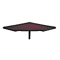 Mayline Top-Grade Hardwood Veneer Corner Connecting Table, 14 1/2"H x 28 1/2"W x 28 1/4"D, Sierra Cherry 1 thumbnail image