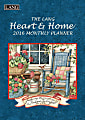 LANG 15-Month Monthly Planner, 8 1/4" x 12", Heart & Home, January 2016-March 2017