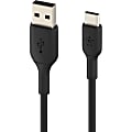 Belkin BoostCharge USB-C to USB-A Cable (1 meter/3.3 foot, Black) - 3.28 ft USB/USB-C Data Transfer Cable  - CAB001BT1MBK 1 thumbnail image