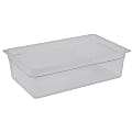 Cambro Full Size Camwear Food Pan, 8" x 21" x 12", Clear