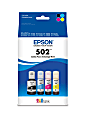 Epson® 502 Black; Cyan; Magenta; Yellow High-Yield Ink Bottles, Pack Of 4