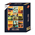 Willow Creek Press 1,000 Piece Jigsaw Puzzle, 26-5/8” x 19-1/4”, Lake And Lodge