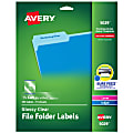 Avery® File Folder Labels, Sure Feed® Technology, Permanent Adhesive, Glossy Clear, 2/3” x 3-7/16”, 450 Labels (5029) 1 thumbnail image