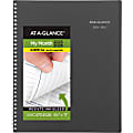 AT-A-GLANCE® DayMinder® Academic 2025-2026 Monthly Planner, Charcoal, Large, 8 1/2" x 11" 1 thumbnail image
