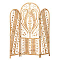 bali & pari Nadra Modern Bohemian Rattan Room Divider, 68-1/2"H x 57-1/8"W x 7-1/8"D, Natural Brown 1 thumbnail image