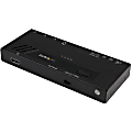 StarTech.com 4-Port HDMI Automatic Video Switch - 4K 2x1 HDMI Switch with Fast Switching, Auto-Sensing and Serial Control