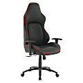 Office Star High Stakes Ergonomic Bonded Leather Computer Gaming Chair, Black/Red 1 thumbnail image