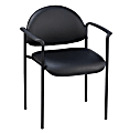 Lorell® Reception Guest Chair, Black 1 thumbnail image