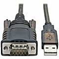 Tripp Lite RS232 to USB Adapter Cable with COM Retention (USB-A to DB9 M/M), FTDI, 5 ft. - First End: 1x Type A Male USB - U209005COM 1 thumbnail image