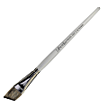 Dynasty Faux Squirrel Paint Brush, 3/4", Angled Bristle, Squirrel Hair, Silver